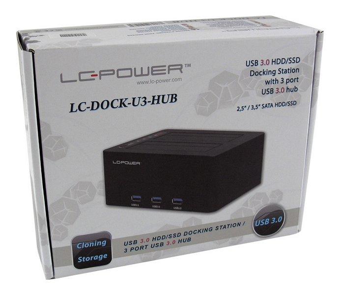 LC-Power 2.5 "/ 3.5" SATA - USB 3.2 Gen 1 (LC- DOCK -U3-HUB)