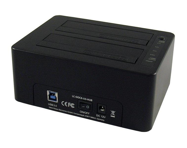 LC-Power 2.5 "/ 3.5" SATA - USB 3.2 Gen 1 (LC- DOCK -U3-HUB)