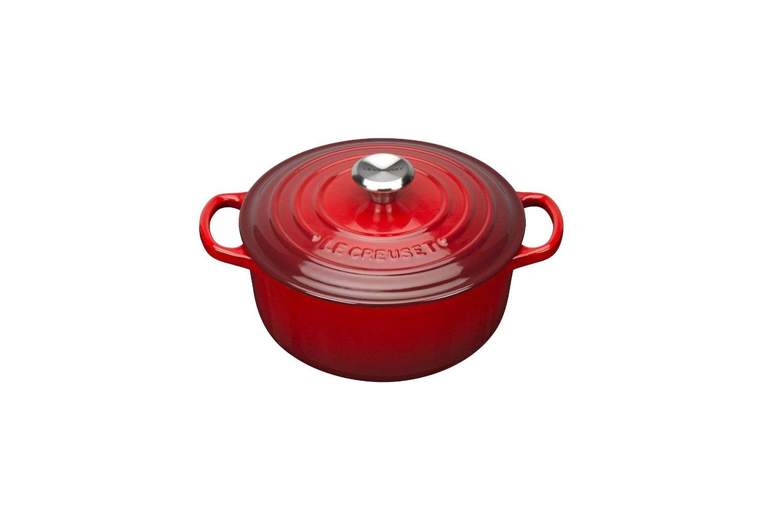 Virtuvės Indai - Le Creuset Signature Keptuvė 20cm Apvalus Ketaus Vyšninė Raudona