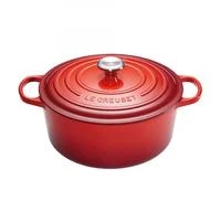 Puodas - Le Creuset Signature Roaster Round 30cm Ketaus Puodas Raudonas