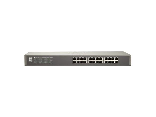 Šakotuvas Level One Carruzzo LevelOne FSW-2450 tinklo komutatorius Ne-valdomas Fast Ethernet (10/100) Juoda