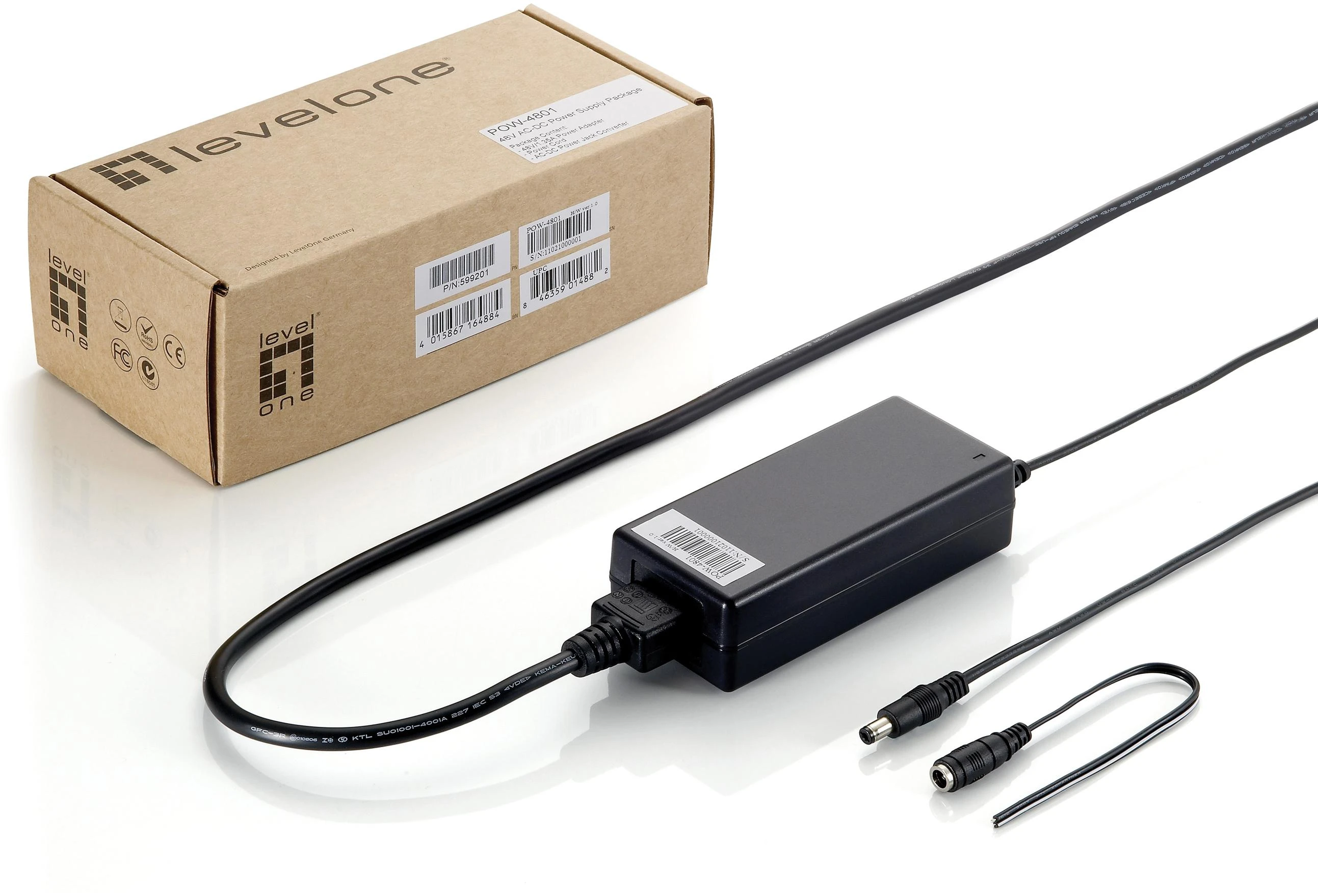 LevelOne POW-4801 adapteris su priedais