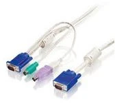 5 m KVM kabelis su VGA ir PS/2 jungtimis