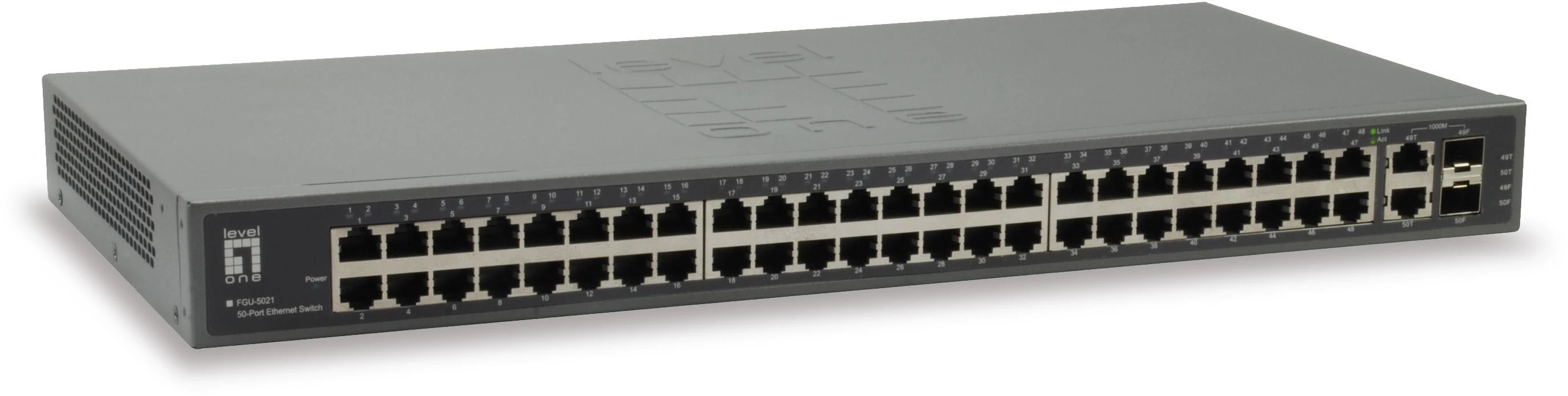 Šakotuvas Level One Carruzzo LevelOne FGU-5021 tinklo komutatorius Fast Ethernet (10/100) Pilka