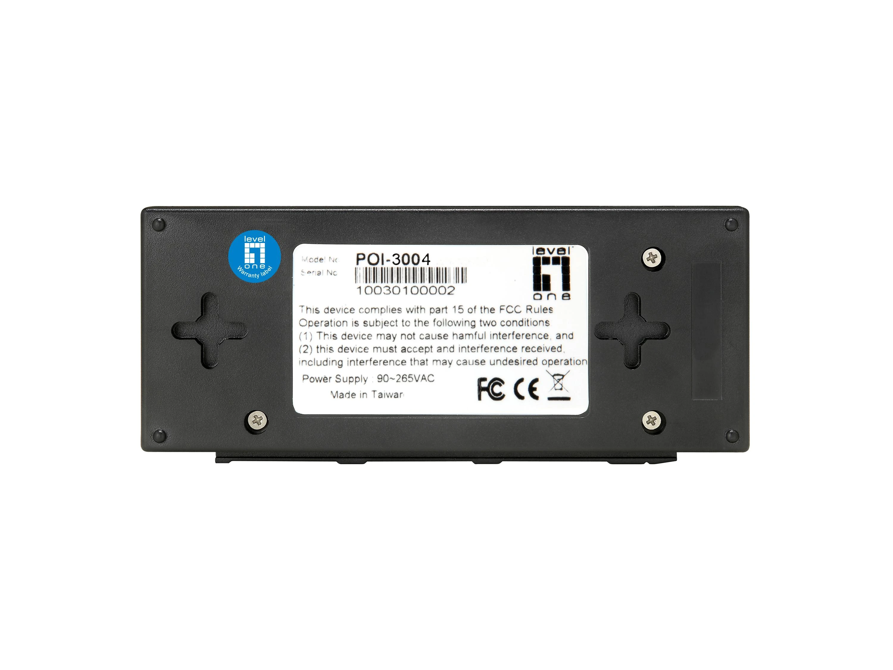 Šakotuvas Level One Carruzzo LevelOne POI-3004 PoE adapteris Gigabitinis eternetas 52 V