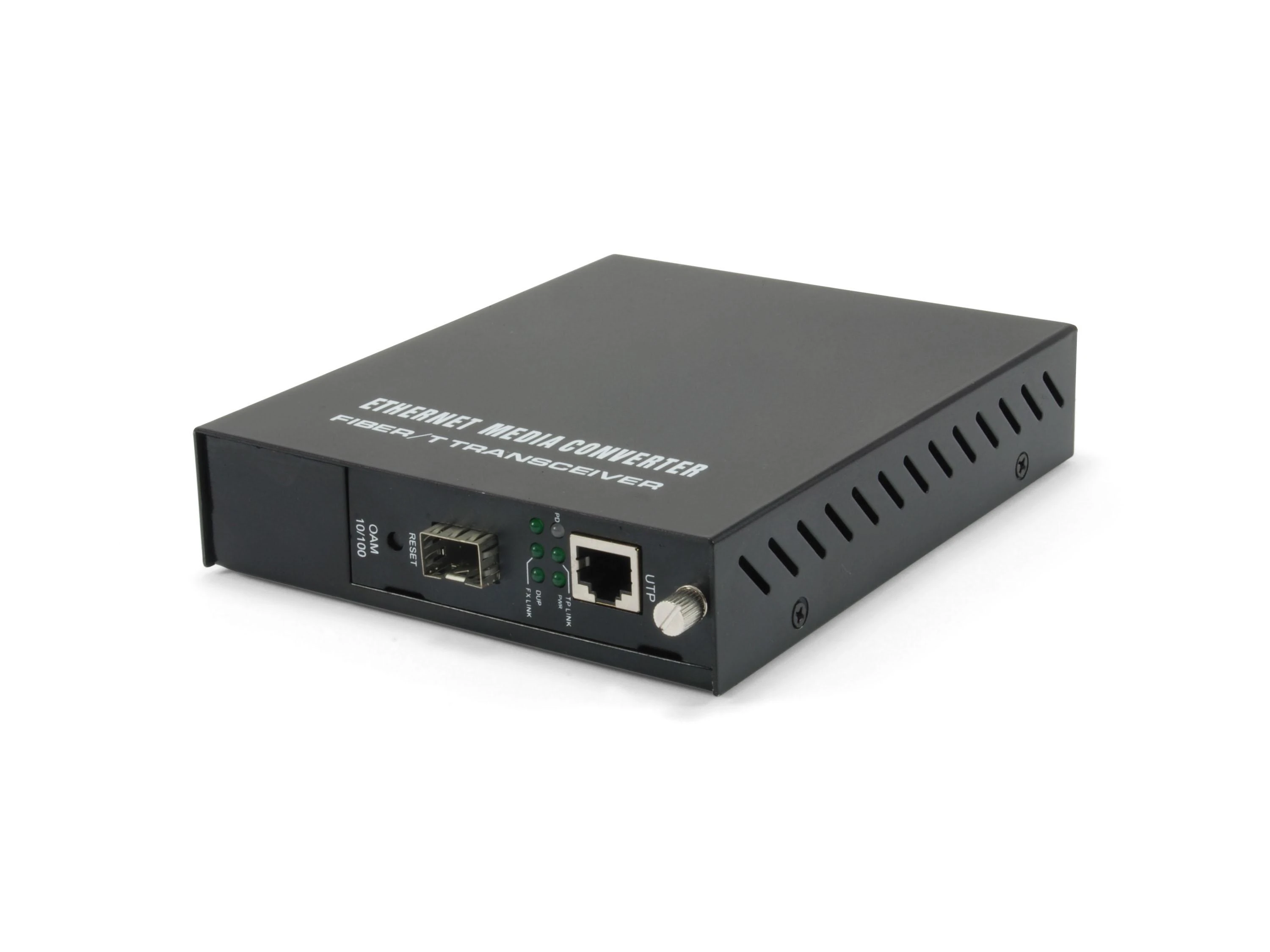 Šakotuvas Level One Carruzzo LevelOne FVM-1000 tinklo medijos keitiklis 100 Mbit/ai Juoda