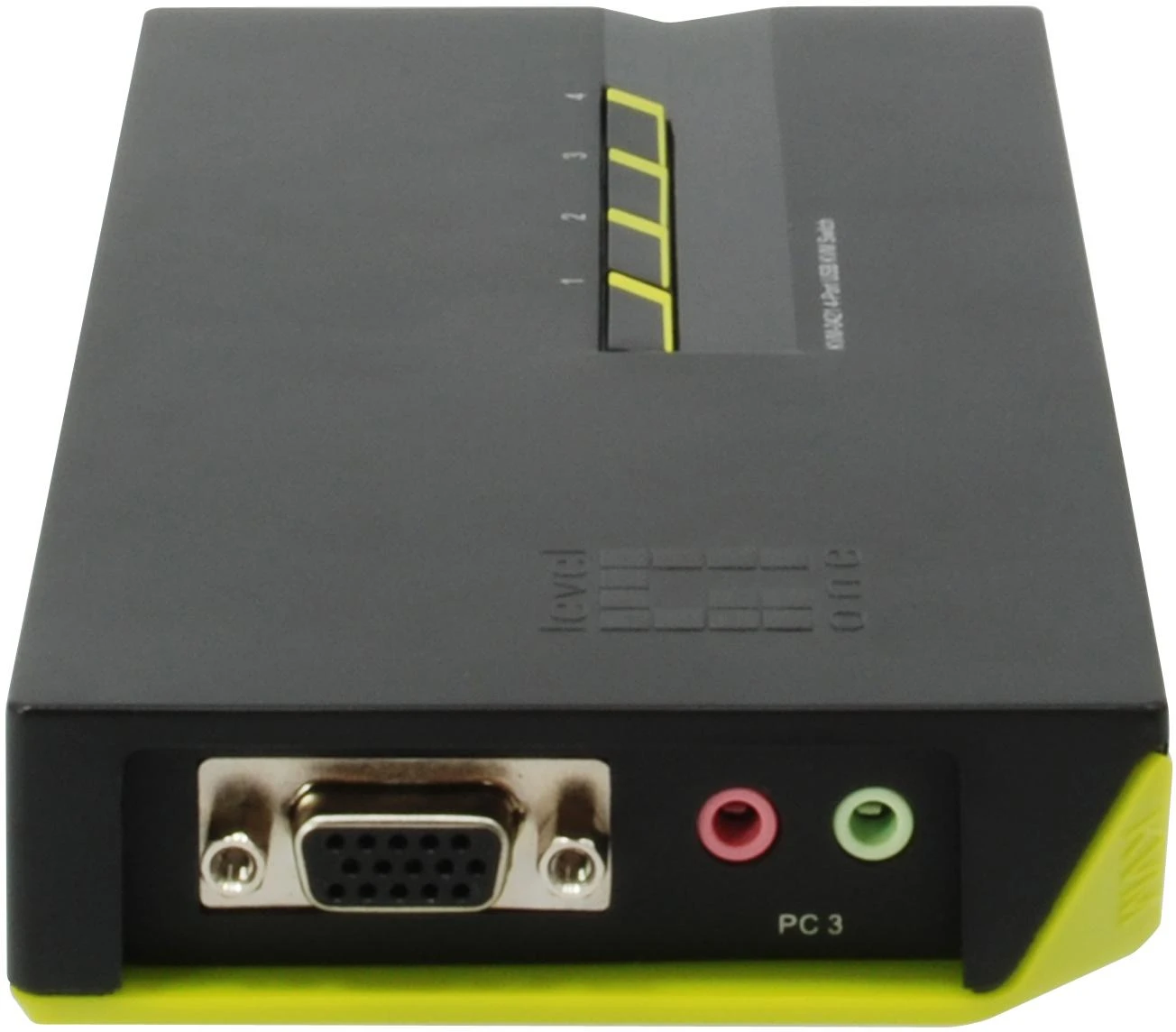 Level One Lenovo LevelOne KVM-0421 KVM jungiklis Juoda, Žalia