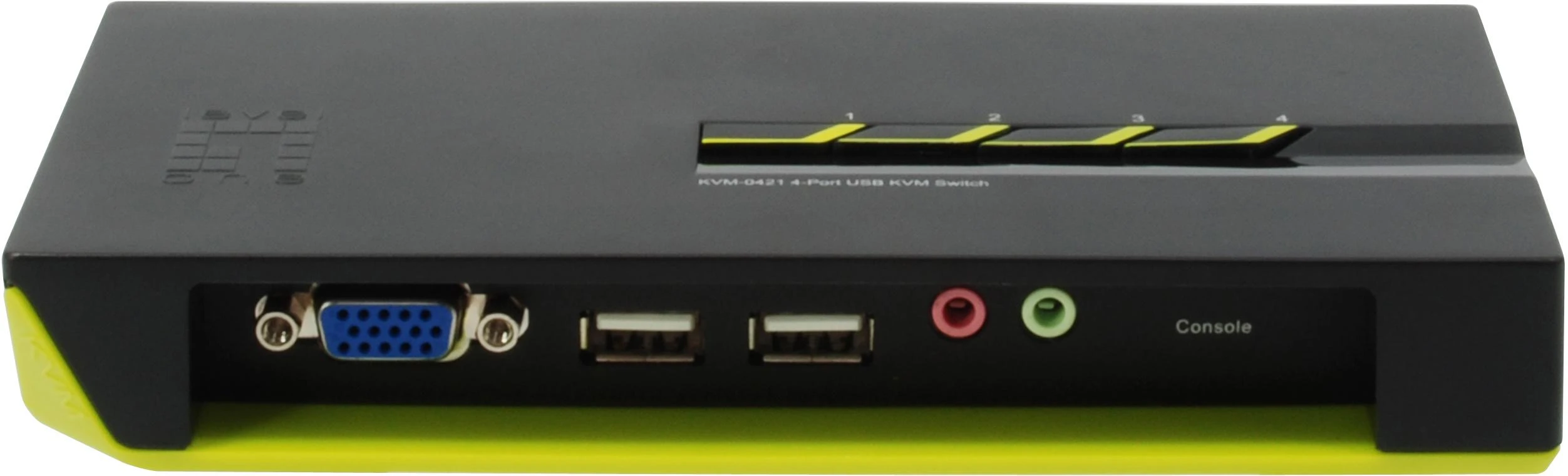 Level One Lenovo LevelOne KVM-0421 KVM jungiklis Juoda, Žalia