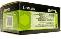 Lexmark 80C2SY0 | 802SYE Geltona standartinė našumo korporacinė kasetė (2k) | Kasetė | Geltona