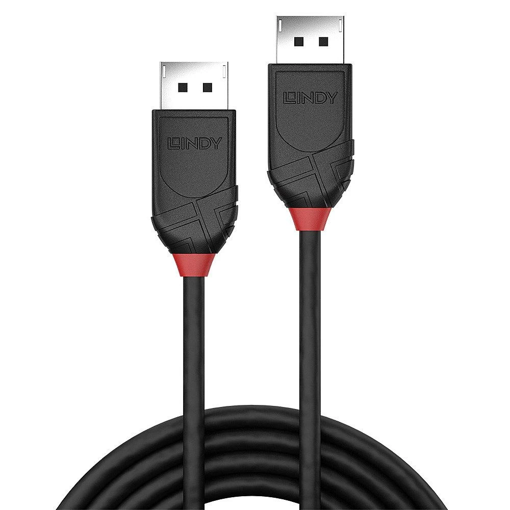 LINDY DisplayPort 1.2 laidas su raudonomis jungčių detalėmis