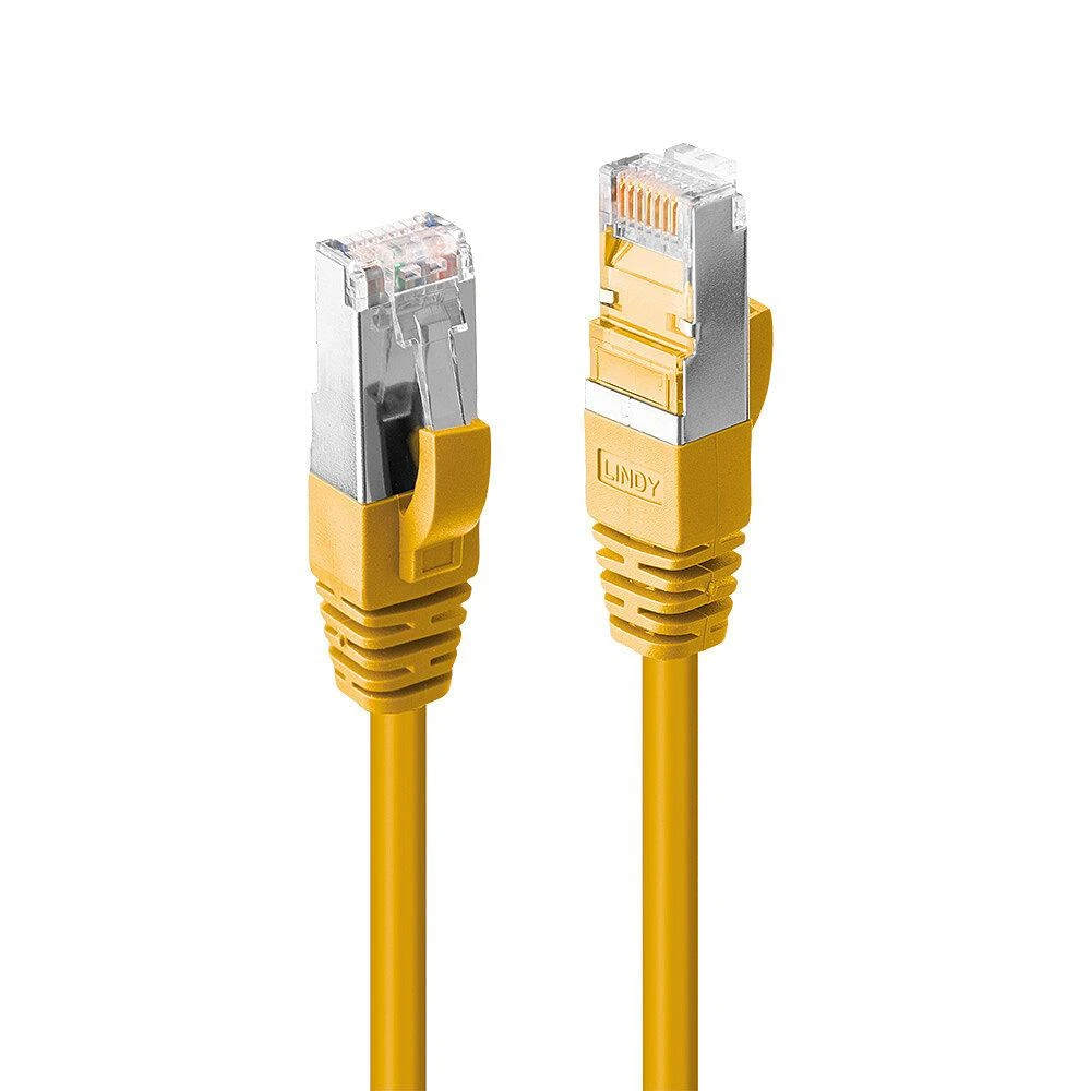 Tinklo Kabelis - LINDY Cat.6 S/FTP LSZH Tinklo Kabelis, RJ45, M/M, 250MHz, 26AWG, 1 m, Geltonas