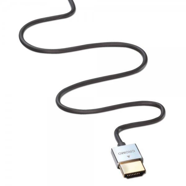 HDMI Laidas - LINDY CROMO Slim HDMI į Micro HDMI Laidas su Ethernet, Didelės Spartos, 1 m, Juodas