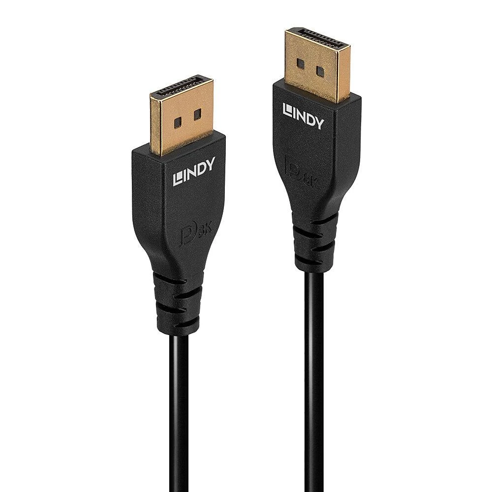 Lindy DisplayPort laido jungtys su DP8K žymėjimu