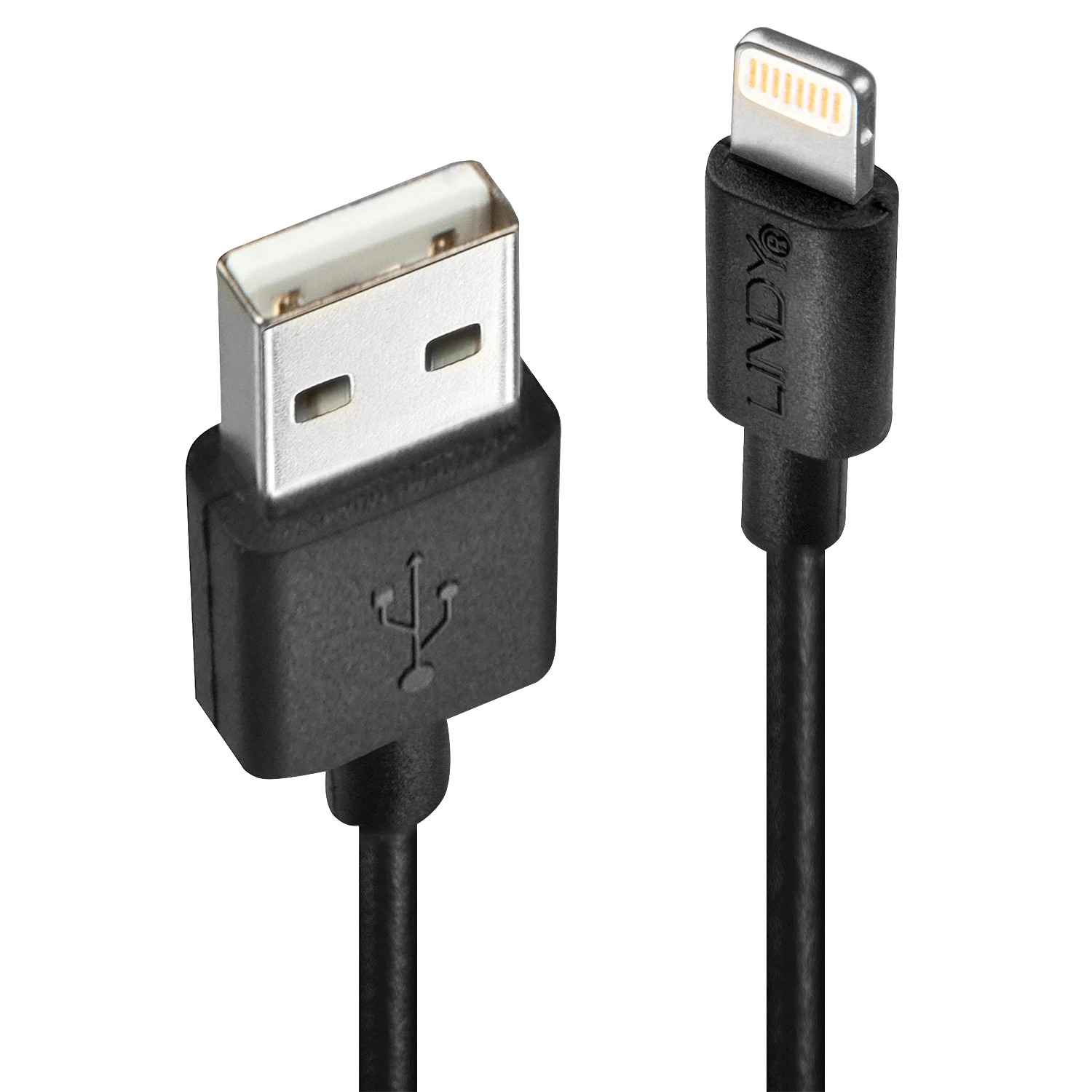 USB Kabelis - LINDY USB Type A į Lightning Laidas, M/M, 480Mbps, 1 m, Juodas