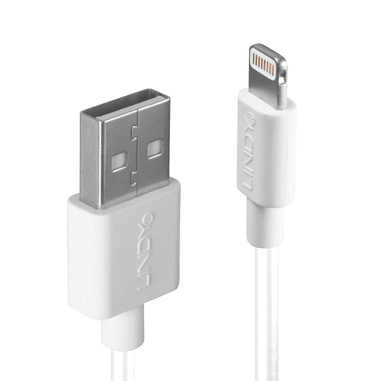 Kabelis - LINDY 2m USB A tipo į Lightning kabelis, 480Mbps, Baltas