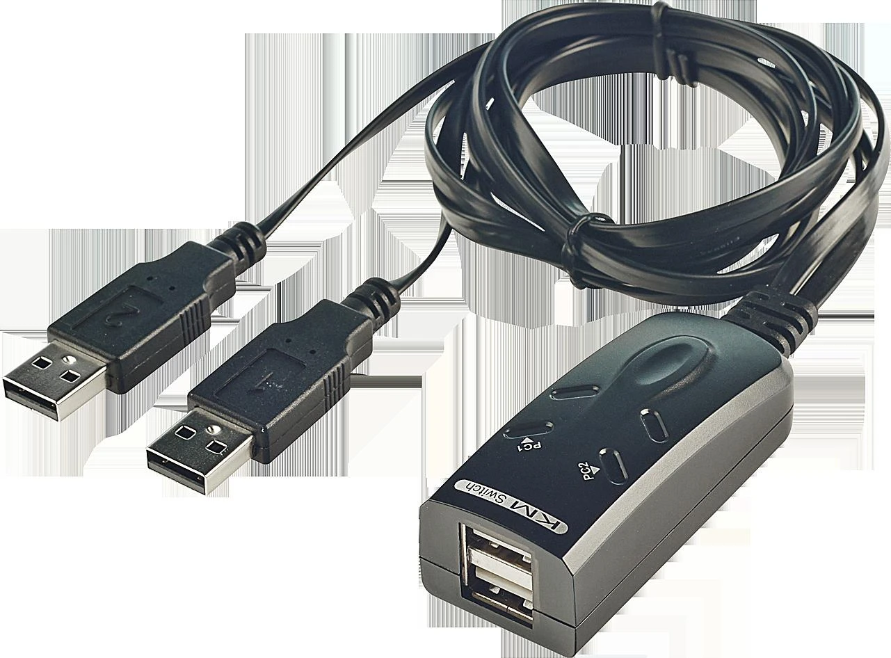 KVM Jungiklis - Lindy 32165 2 Prievadų USB KM Jungiklis