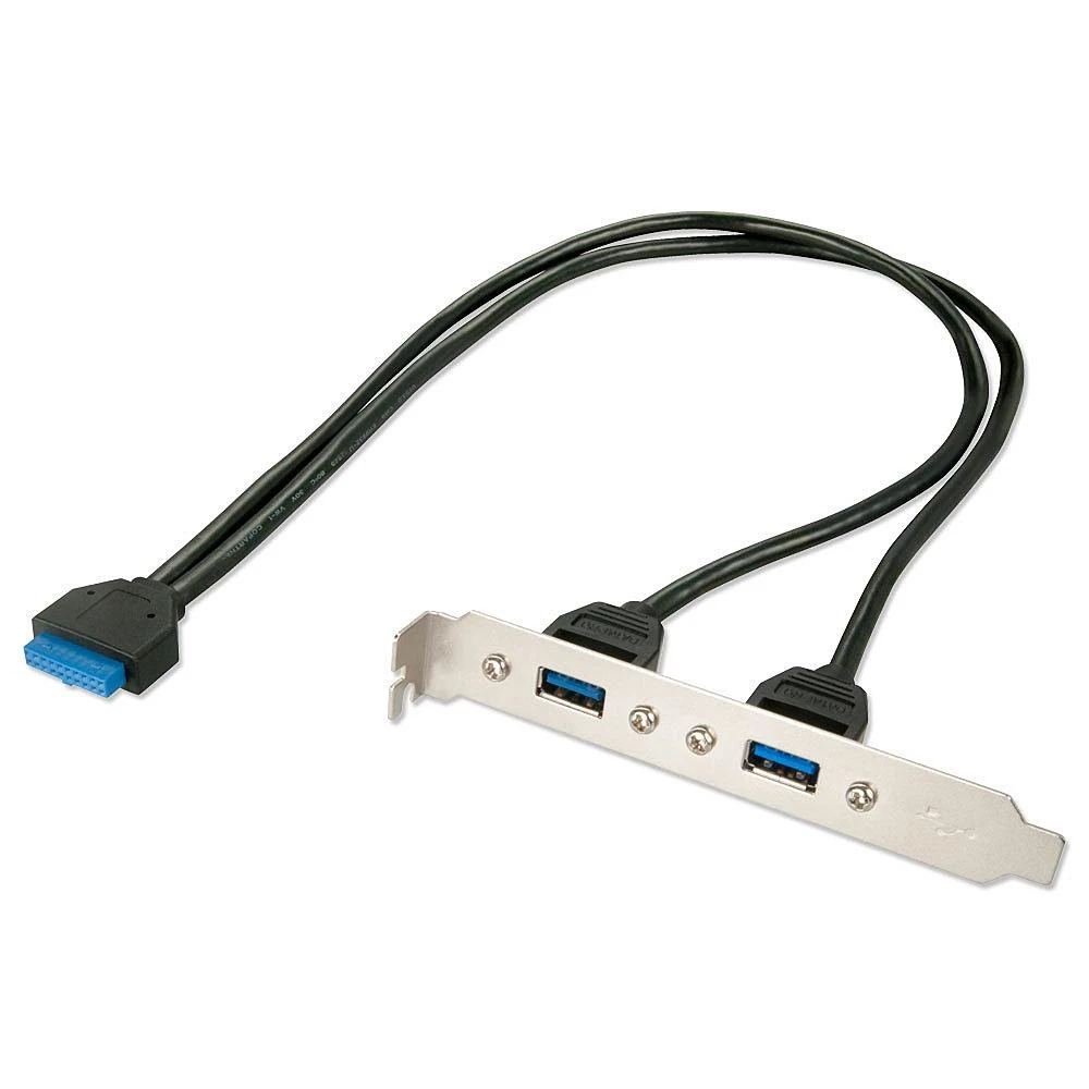 Lindy USB 3.0 galinė plokštė su 20-pin jungtimi