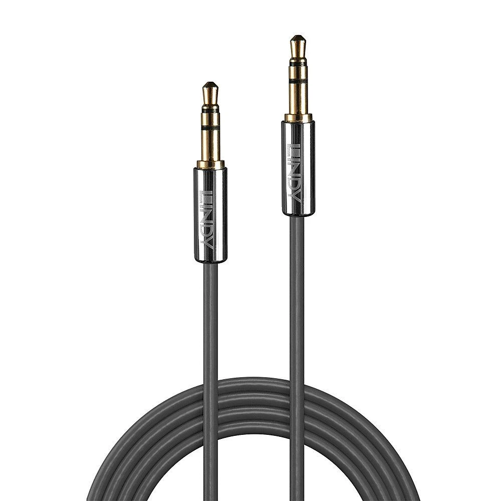 LINDY Cromo Line 3.5 mm garso kabelis su metaliniais antgaliais