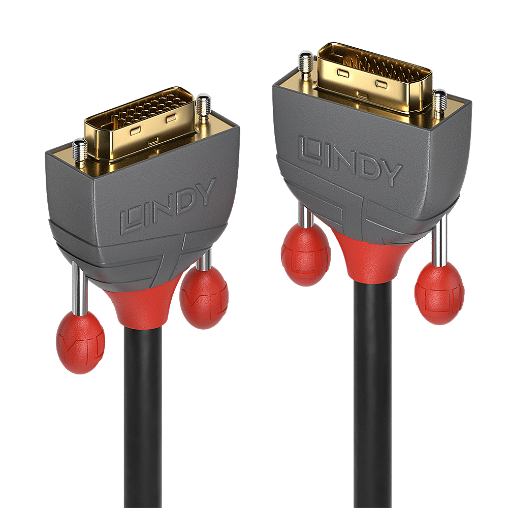 Lindy Vaizdo Laidas - Anthra Line 0.5m DVI-D Dual Link M/M 2560x1600 60Hz