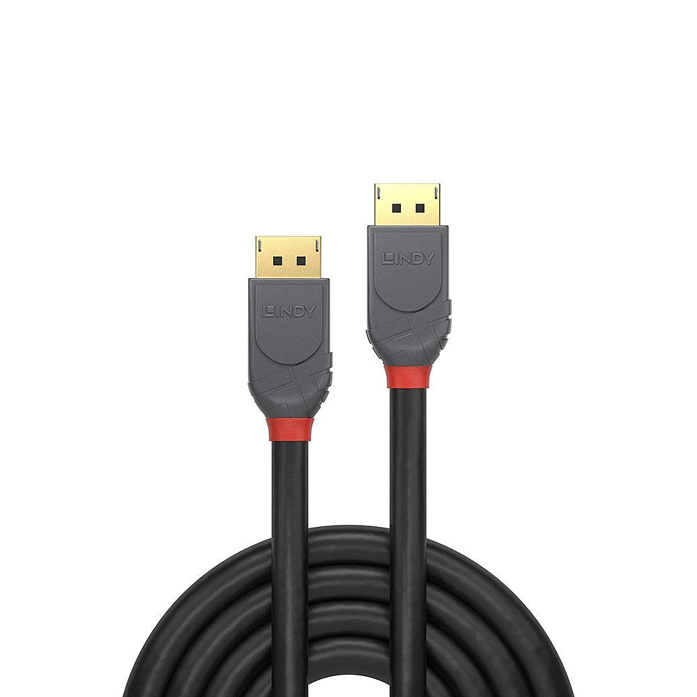Lindy DisplayPort 1.4, Anthra Line 8K UHD M/M, juodas, 1m