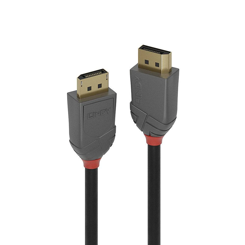 LINDY DisplayPort 1.4 laidų jungtys su auksiniais antgaliais