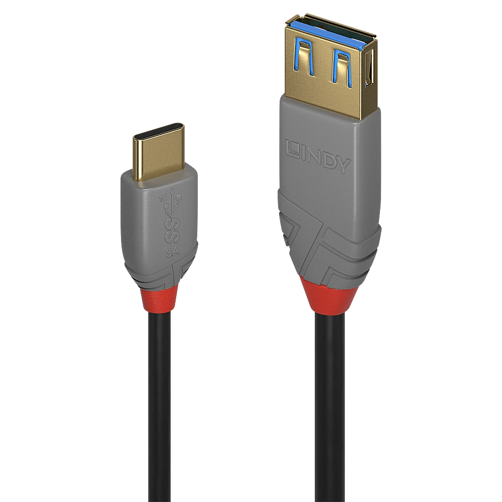 LINDY USB-C į USB-A adapteris su kontrastingomis jungtimis