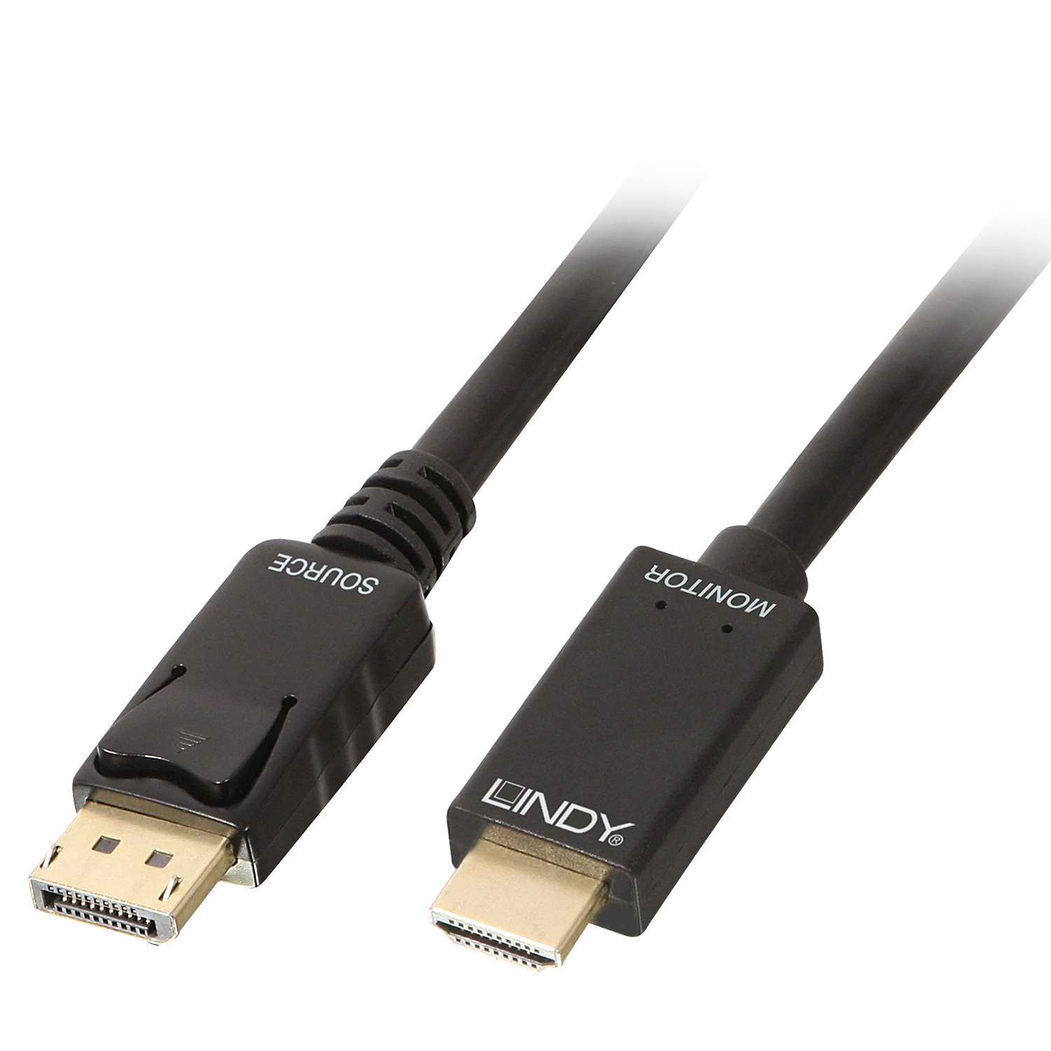 Lindy DisplayPort – HDMI kabelio jungtys iš arčiau