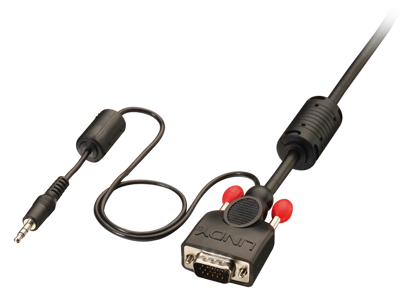 Lindy VGA kabelis su audio jungtimi