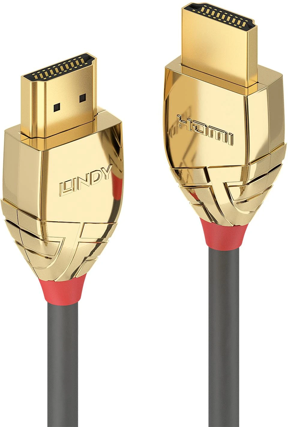 Gold Lindy HDMI 2.0 Standard M/M 10m pilka/auksinis