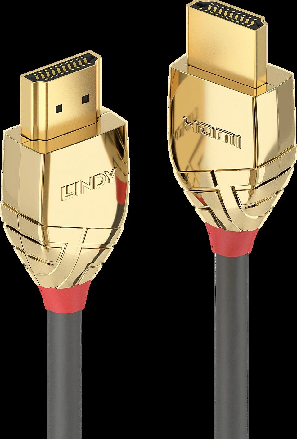 Lindy Gold Line HDMI jungtys iš arti