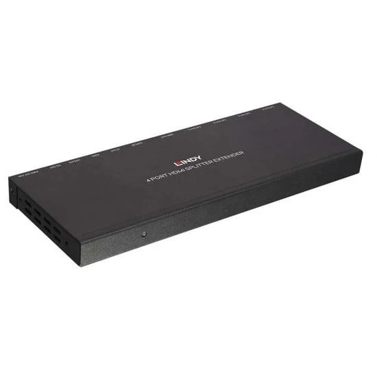 HDMI Skirstytuvas Ilgintuvas - LINDY Cat.6 4 Prievadų HDMI 4K30 ir IR Ilgintuvas 3840x2160@30Hz 70 m