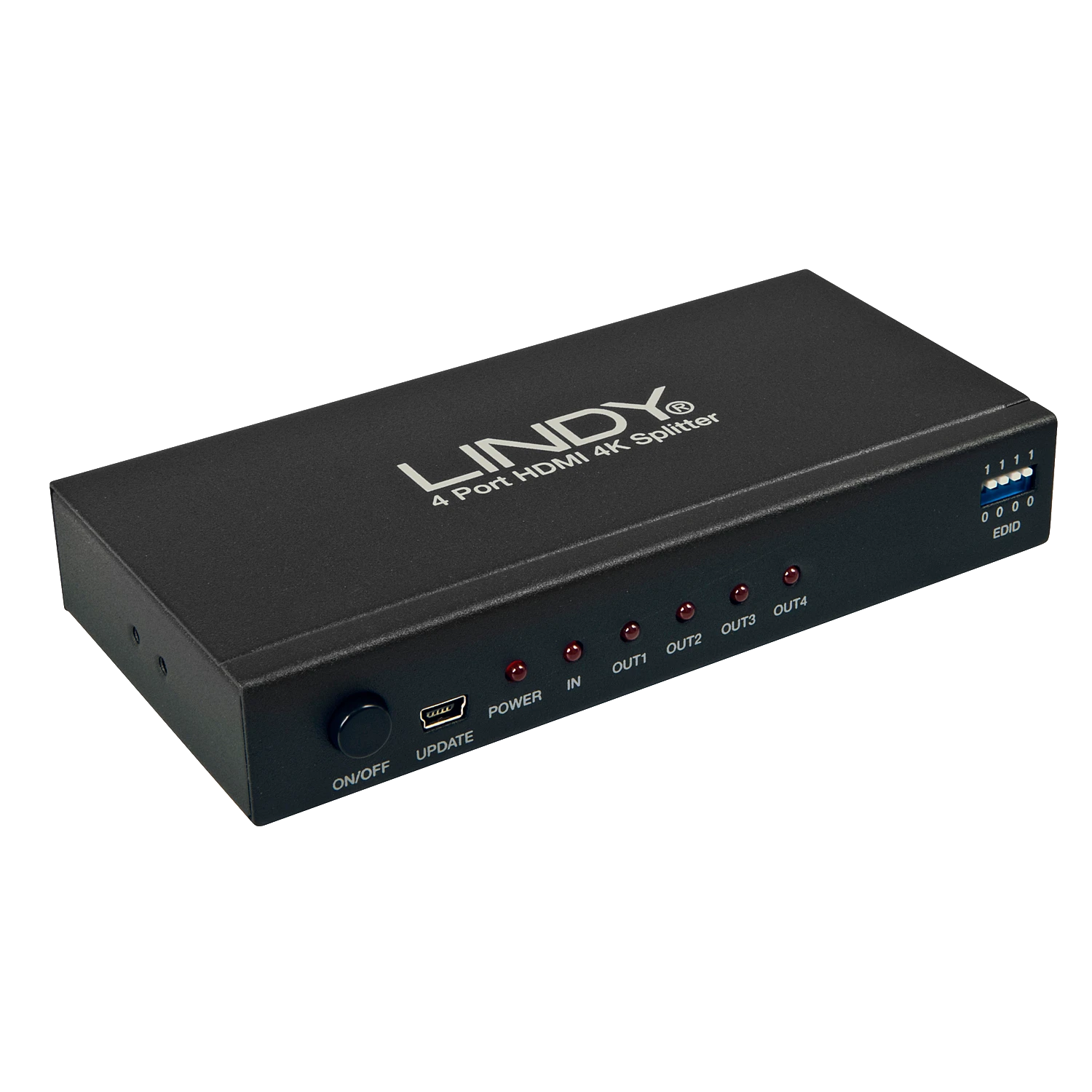 Lindy HDMI 4 prievadų skirstytuvas su LED indikatoriais