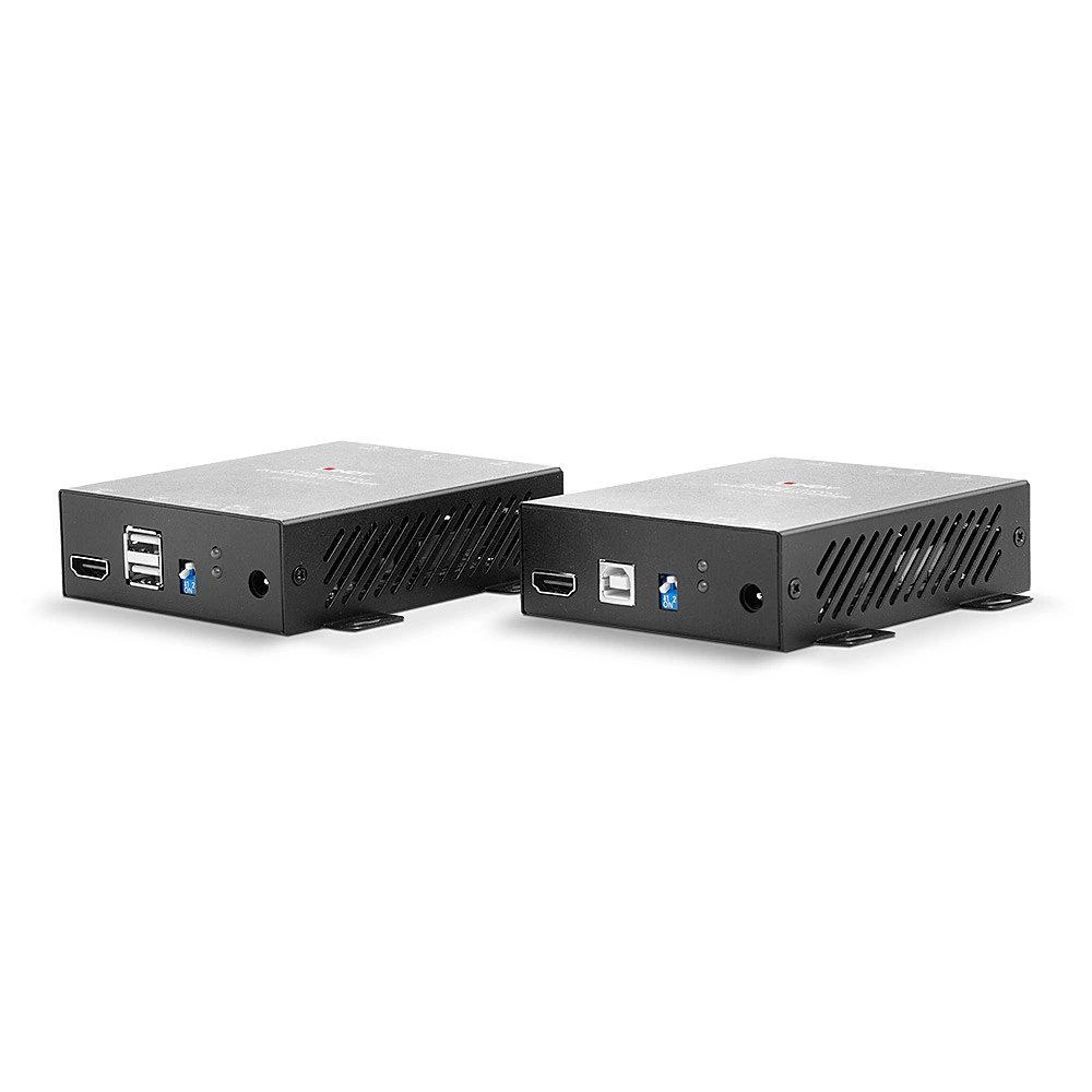 KVM Prailginimas - LINDY Šviesolaidinis HDMI 4K60, USB, IR ir RS232 KVM Prailginimas, 300 m, Juodas