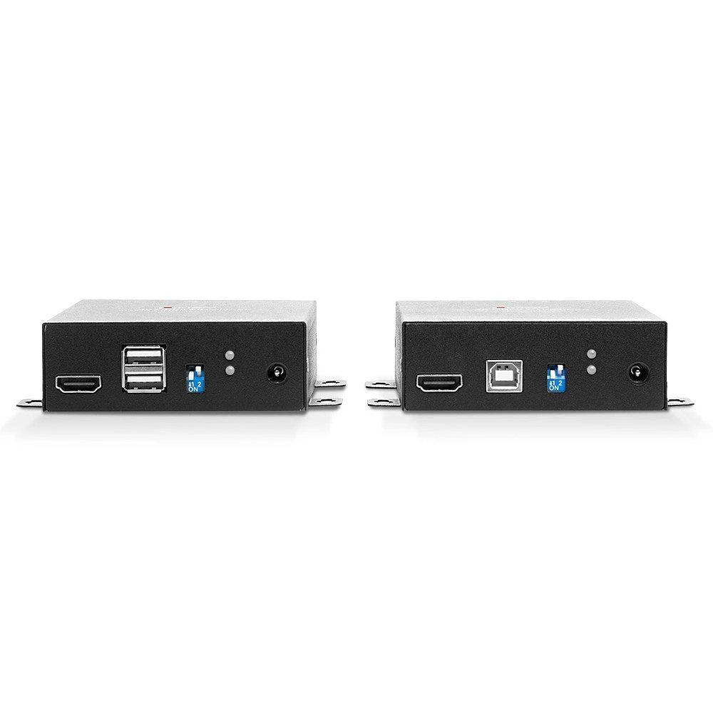 KVM Prailginimas - LINDY Šviesolaidinis HDMI 4K60, USB, IR ir RS232 KVM Prailginimas, 300 m, Juodas