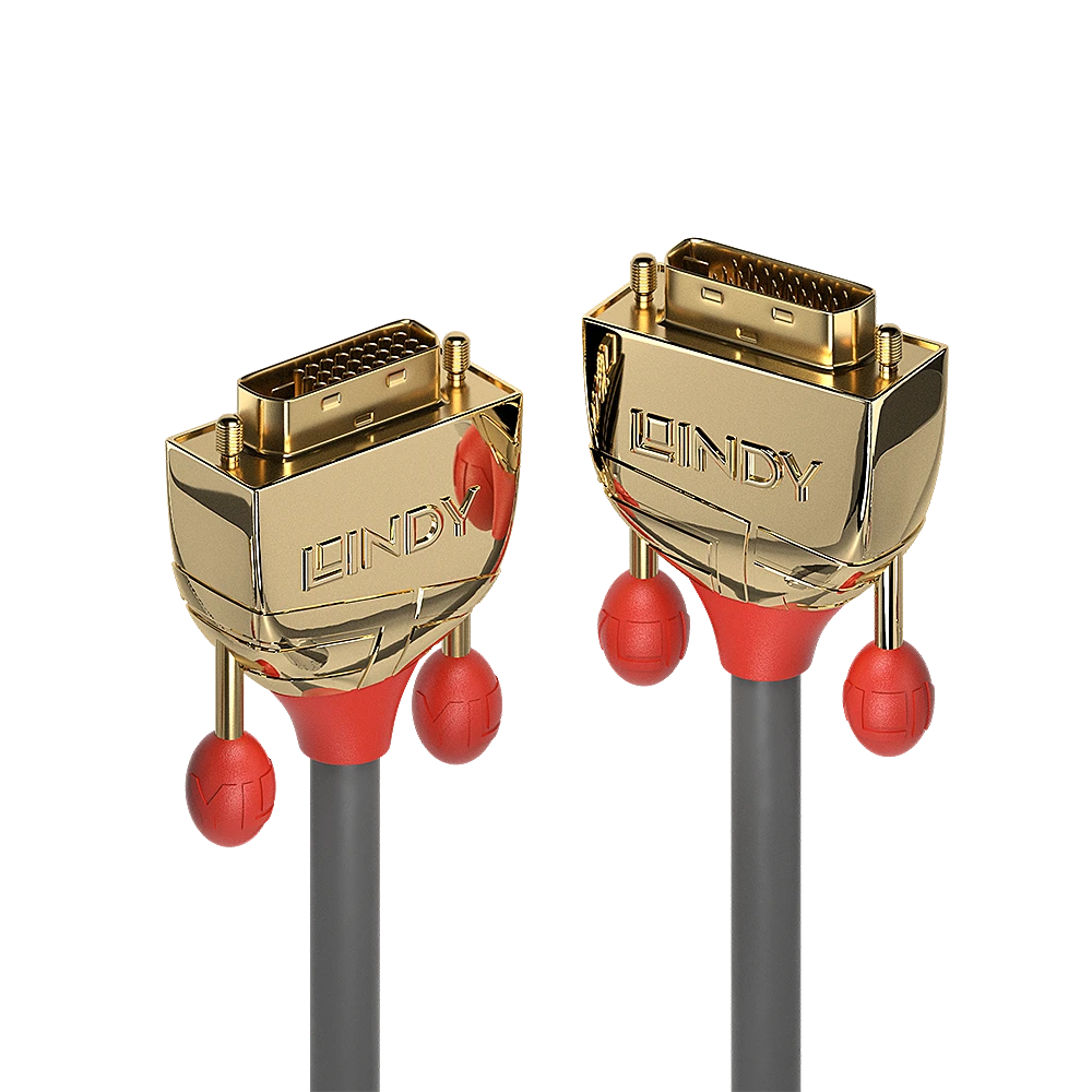 LINDY DVI-D Gold Line auksuotos jungtys