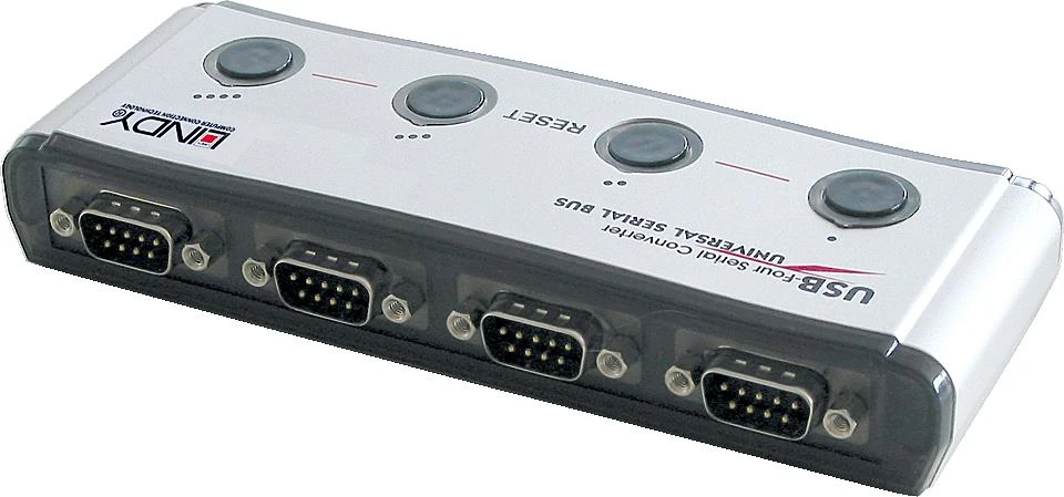 Lindy USB Adapteris - 4 Portų Serialo Konverteris su FTDI Lustu 12Mbps USB Tipo A į B Laidas