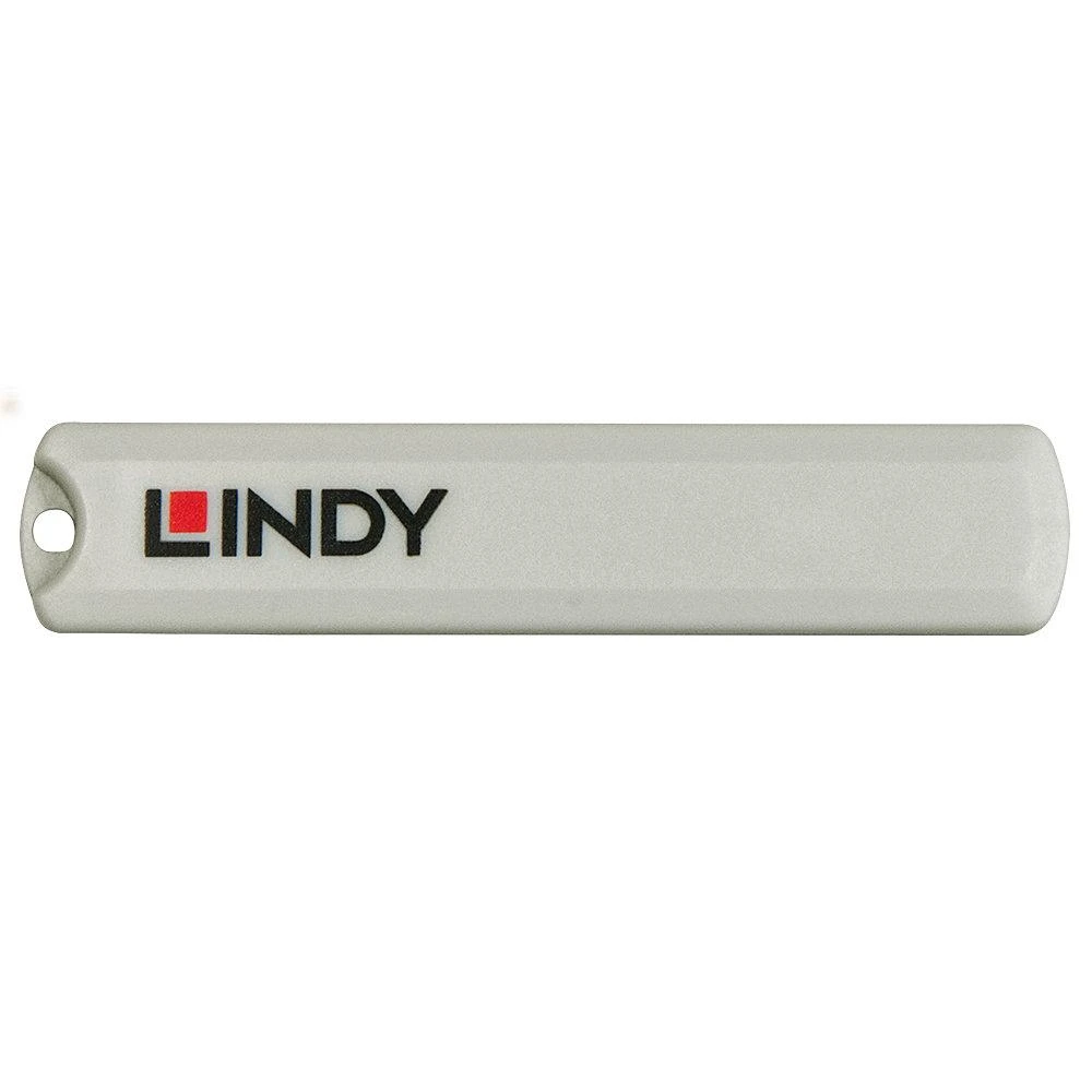 Muzikinis centras USB Priedas - LINDY USB C Prievado Blokatoriaus Rinkinys, 4 vnt. + raktas, ABS, Baltas