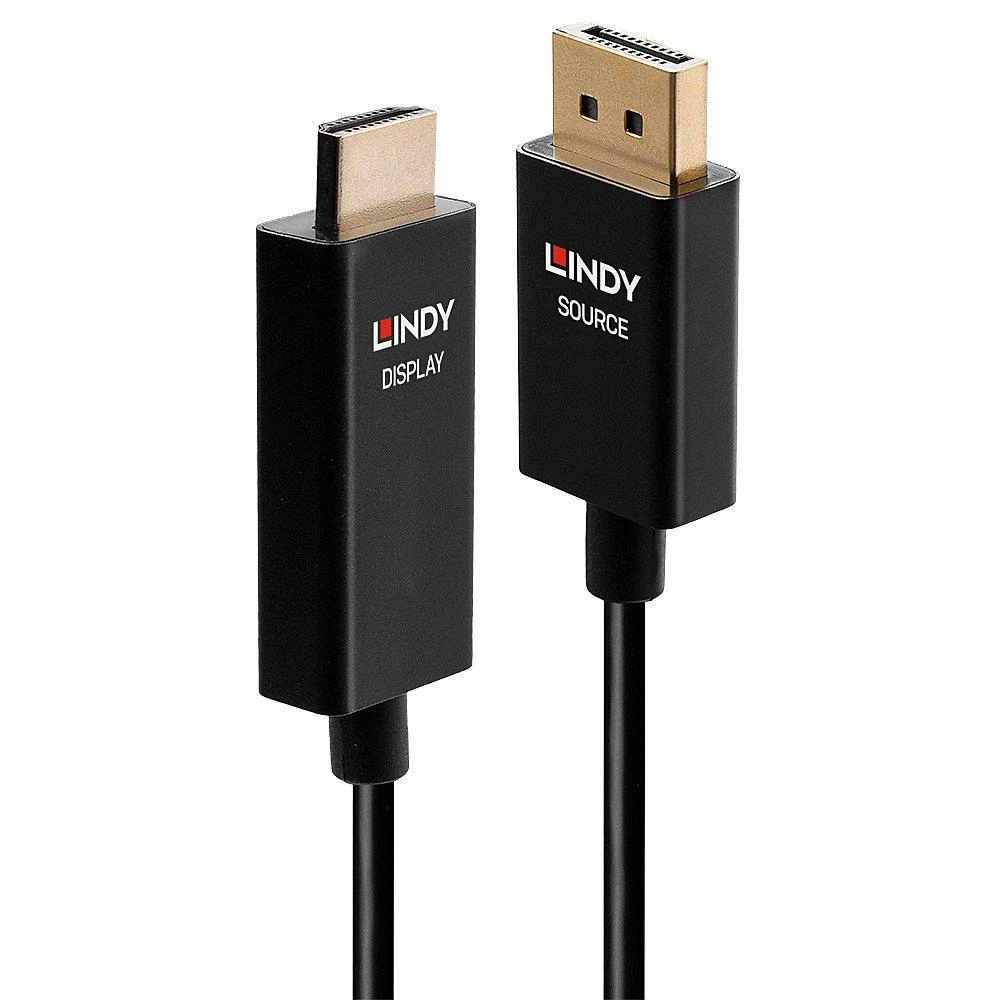 Lindy DisplayPort į HDMI kabelio jungtys