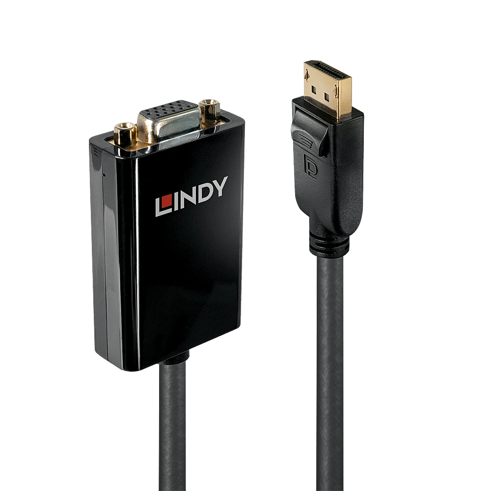 Lindy DisplayPort į VGA adapteris su jungtimis