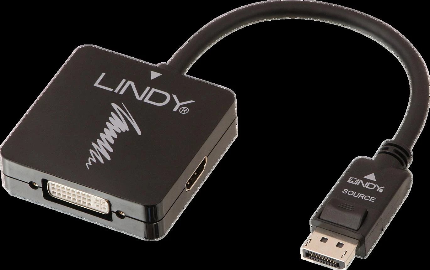 LINDY DisplayPort į HDMI ir DVI adapteris