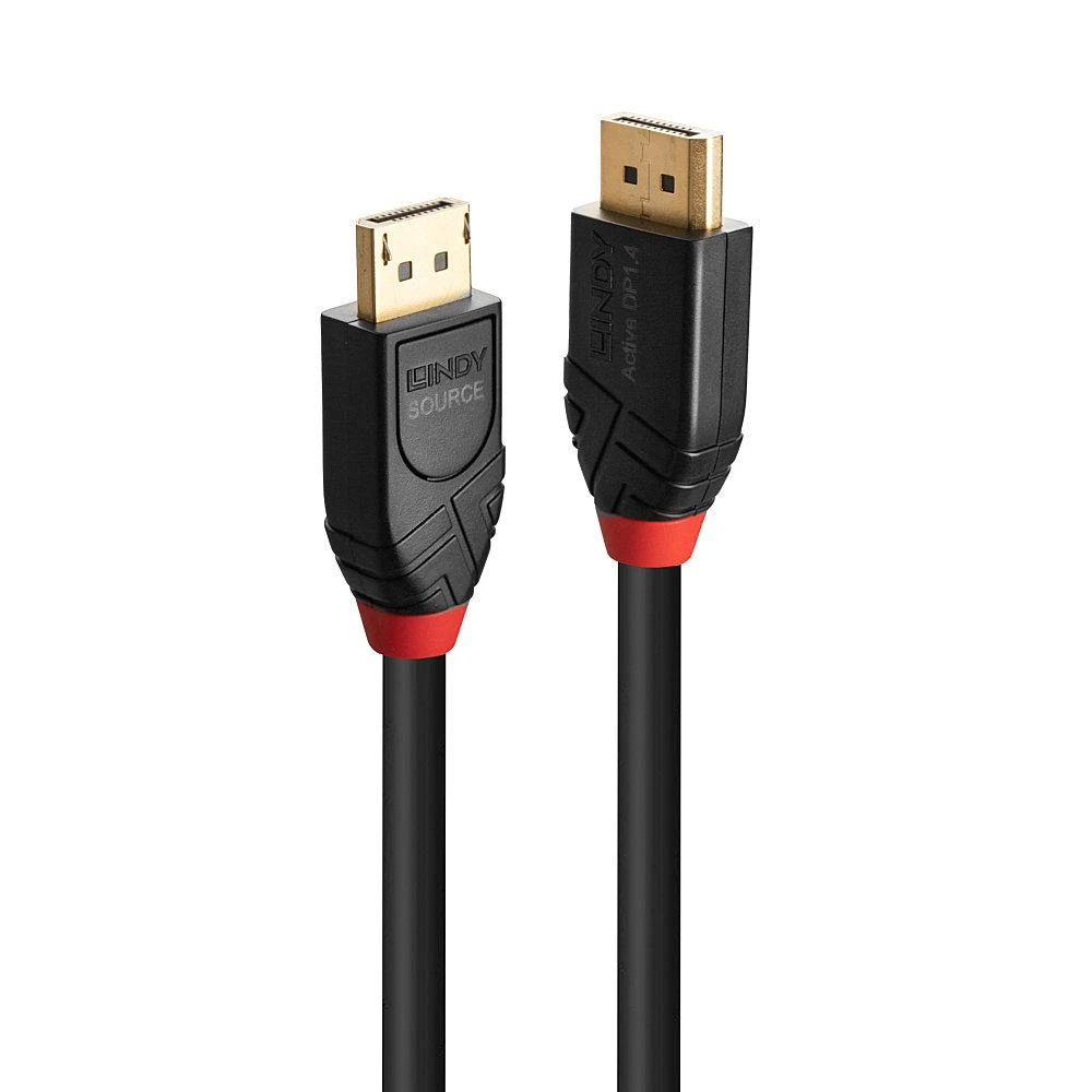 LINDY 10m DisplayPort 1.4 kabelio jungtys