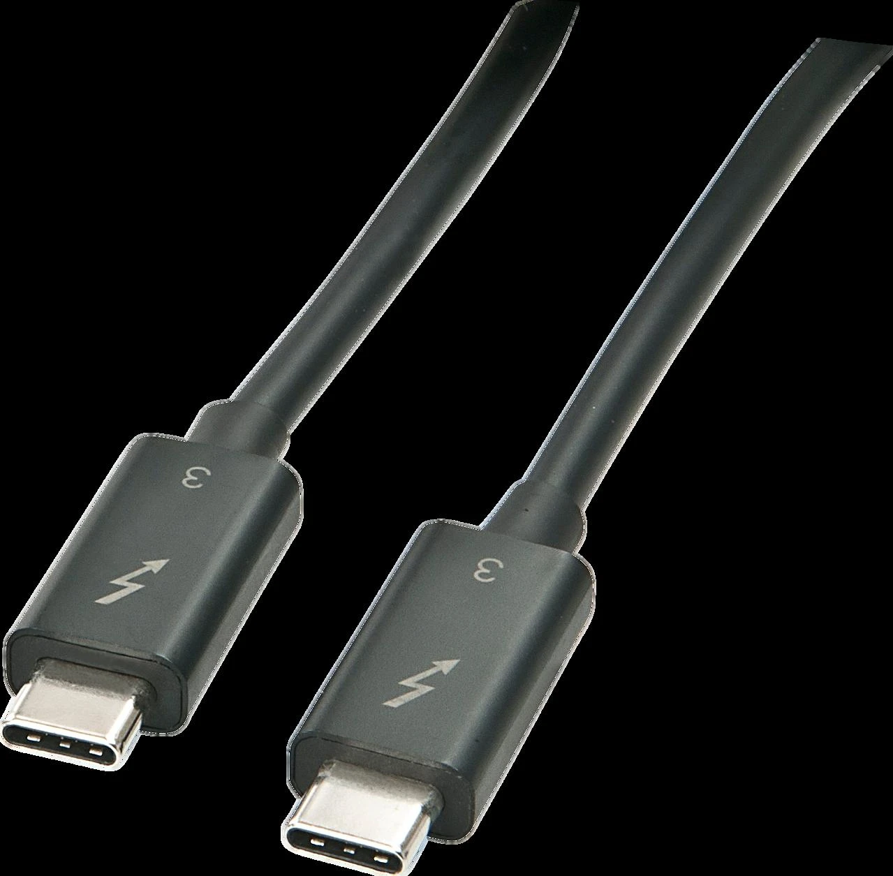 Thunderbolt Laidas - LINDY Thunderbolt 3 Laidas, 20Gbps, 100W PD, 1 m, Juodas