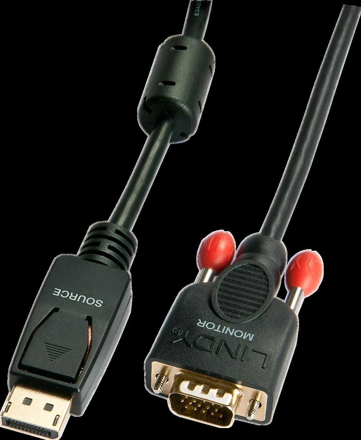 DisplayPort į VGA Lindy kabelis su jungtimis