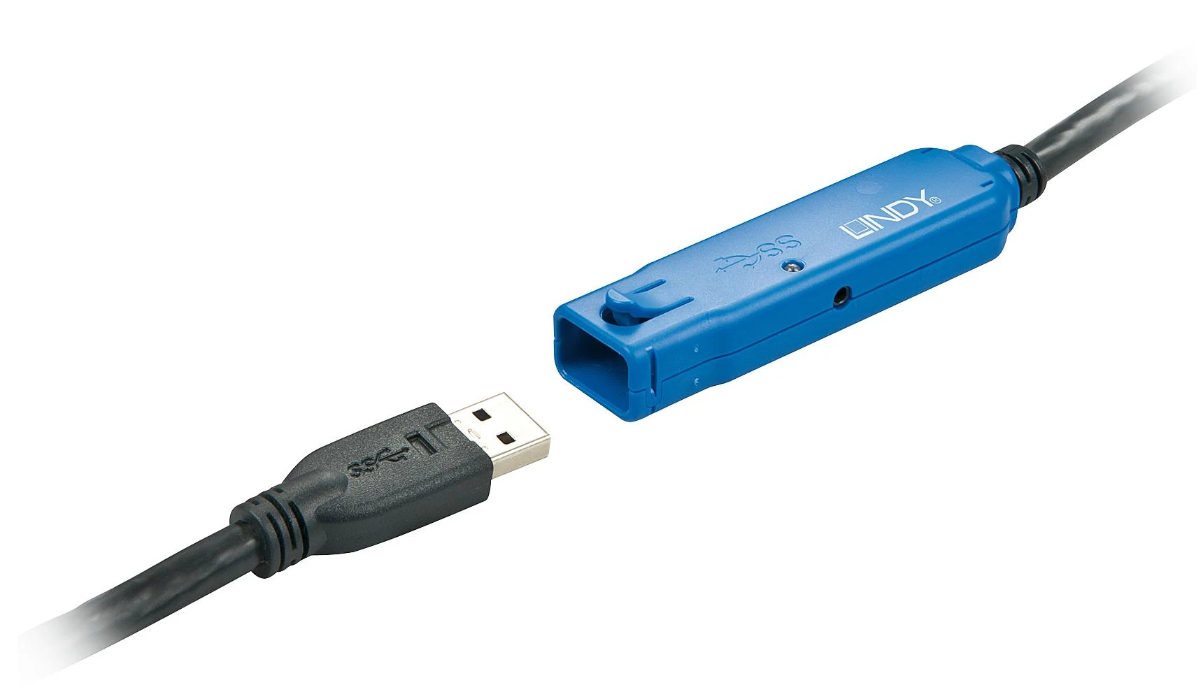 Lindy USB 3.0 ilgiklio jungtis su mėlynu aktyvatoriumi