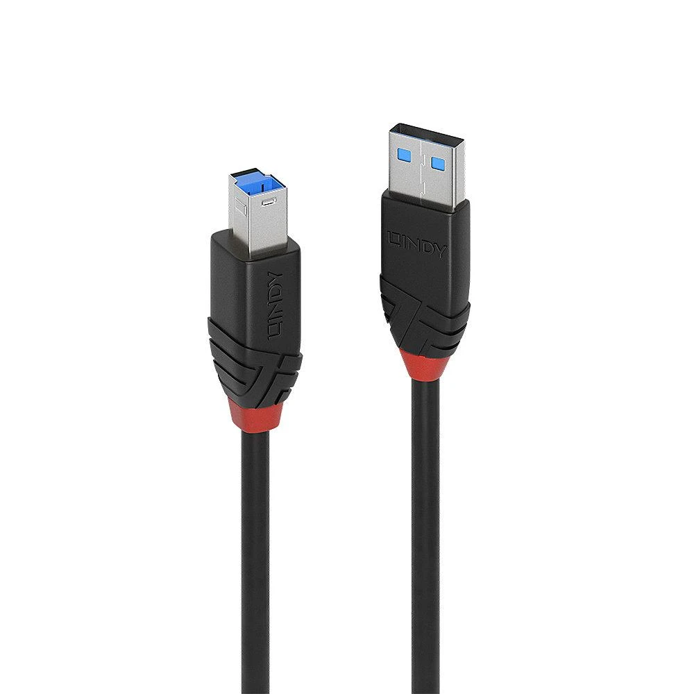 USB Kabelis - LINDY USB 3.0 A/B Aktyvus Prailginimas, 5Gbps, 10 m, Juodas