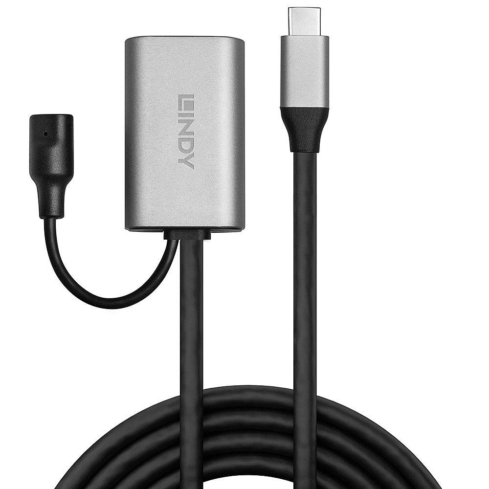 USB Prailginimo Laidas - LINDY USB 3.2 Prailginimo Laidas su USB Type C, 5Gbps, 5 m, Juodas