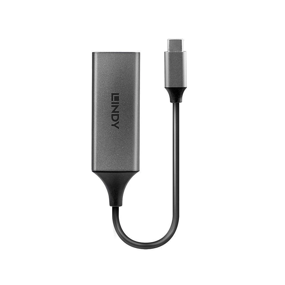 Adapteris - LINDY USB 3.2 Type C Gigabit Ethernet Adapteris, RJ45, 5Gbps, Sidabrinis