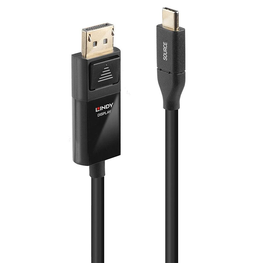 USB kabelis Lindy USB-C - DisplayPort 3 m Juodas (43303)