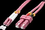 Lindy Pluoštinis Laidas - LC/SC OM4 50/125µm Multimode 1m