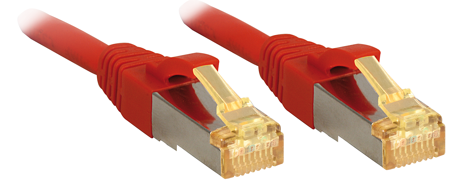 Lindy RJ-45 RJ-45 cat.7 Raudonasis 10m (47298)